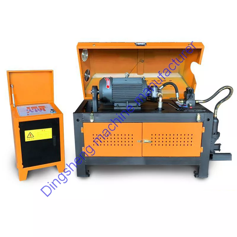 Coil wire bar straightening and cutting machine