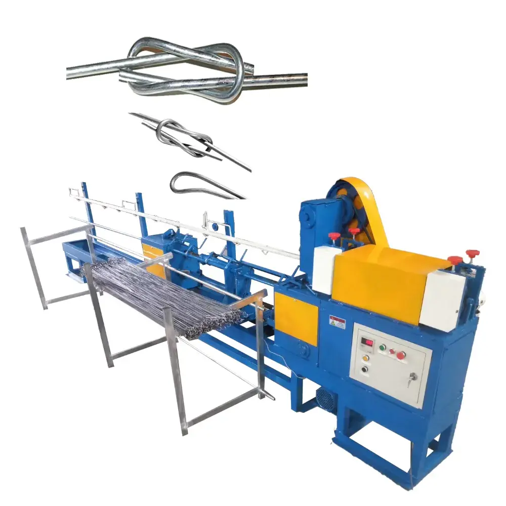 Cardboard baling wire tie machine