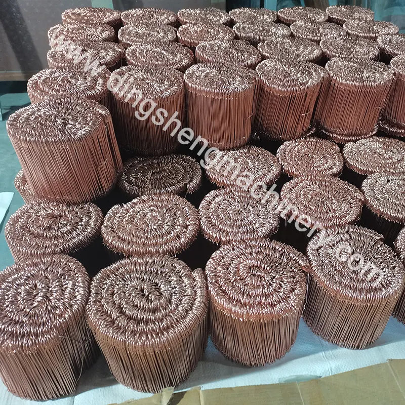 Boucle en fil de cuivre drahtbinder geschweisst 12 cm liens soudés drahtbinder geschweisst