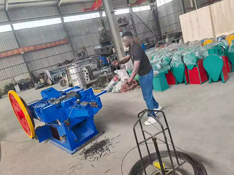 Steel wire nail machine, the whole production process
